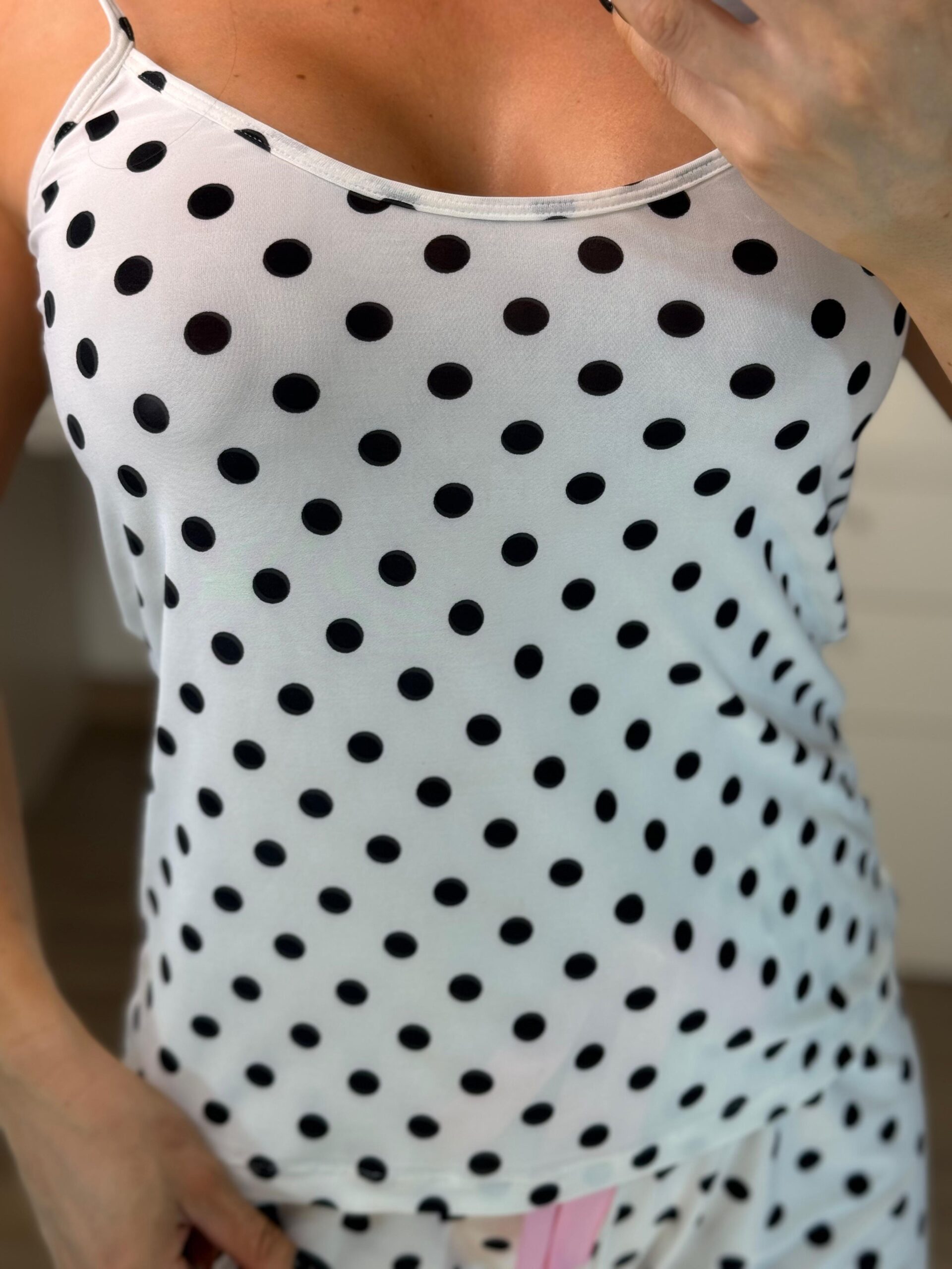 Pijama Basic Poá Suede - Imagem 3