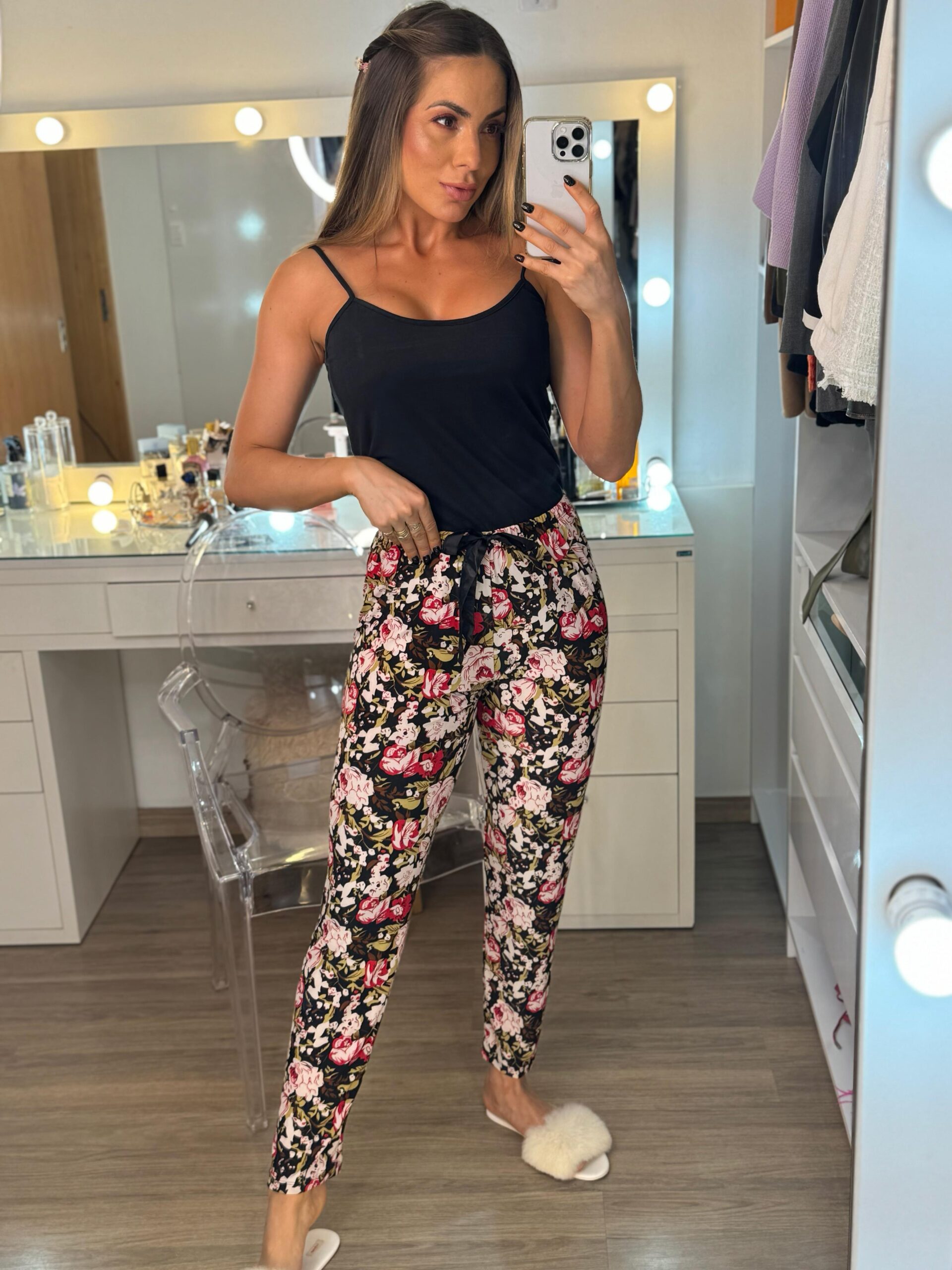 Pijama Floral Outono