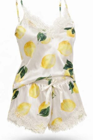 Baby-Doll Luxo Limão Chantilly Cetim Charmousse