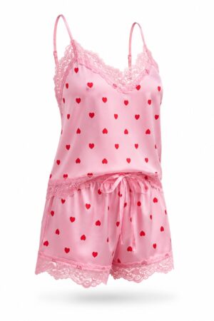 Baby-Doll Rosa Bebê Cetim Charmousse