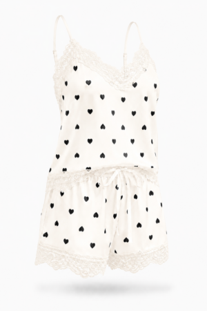 Baby-Doll Off White Cetim Charmousse