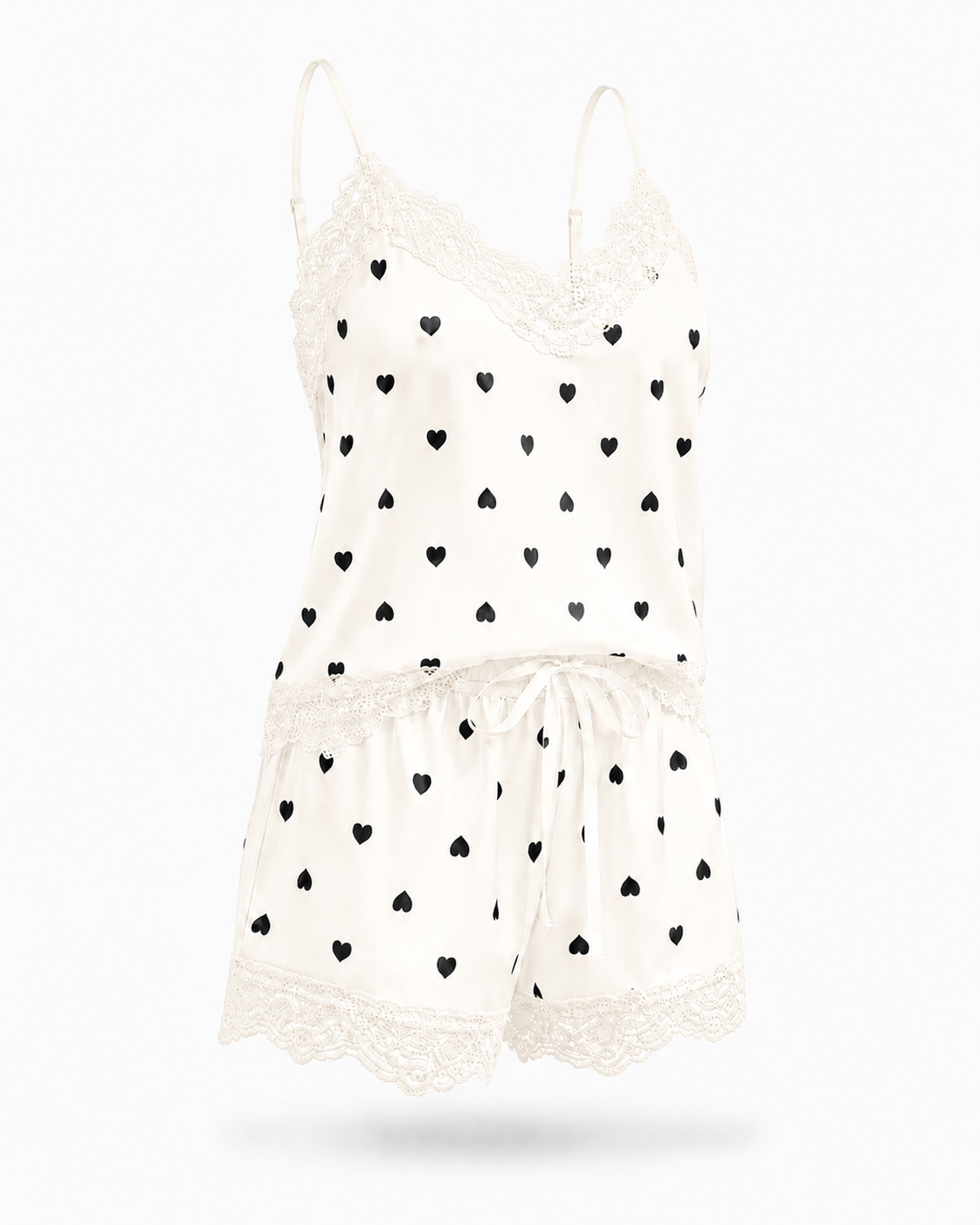 Baby-Doll Off White Cetim Charmousse